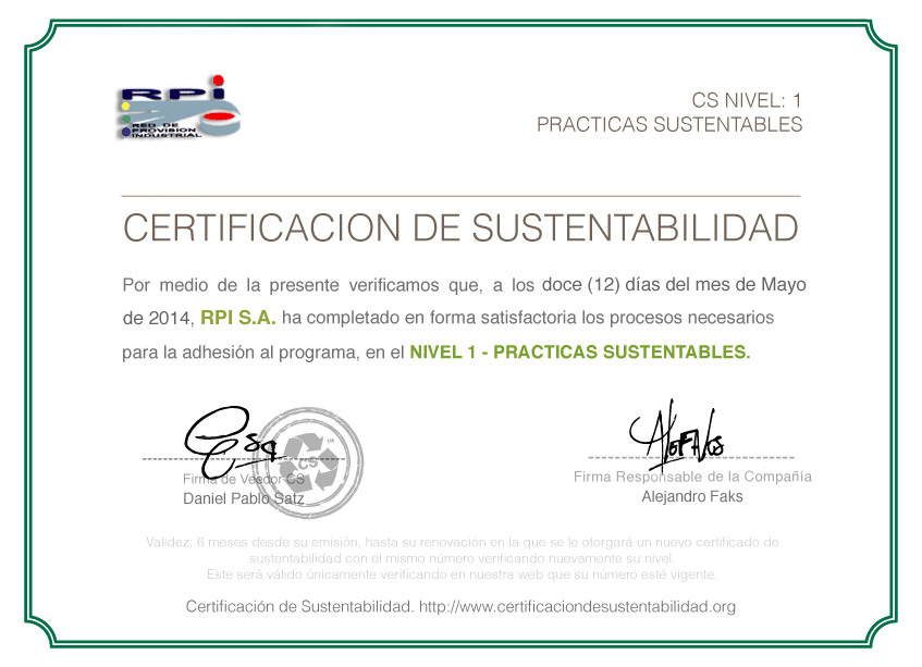 Compromiso Ambiental con Red de Provisión Industrial